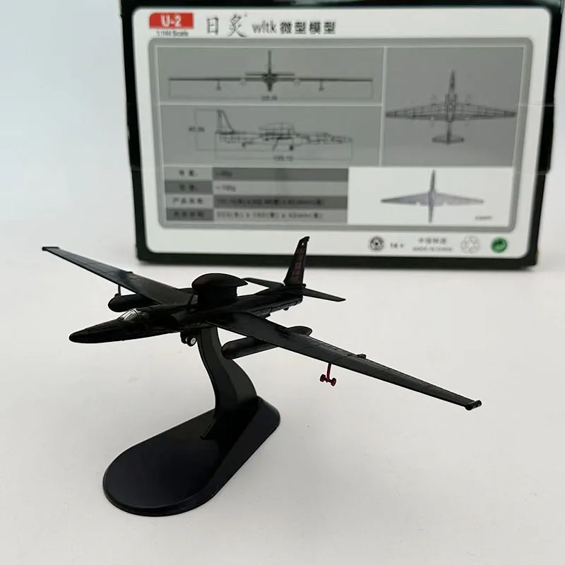 WLTK 1/144 Scale Model Toy U-2S U2 U-2R  Reconnaissance Airplane Dragon Lady Diecast Metal Alloy Plane Replica Model Toy