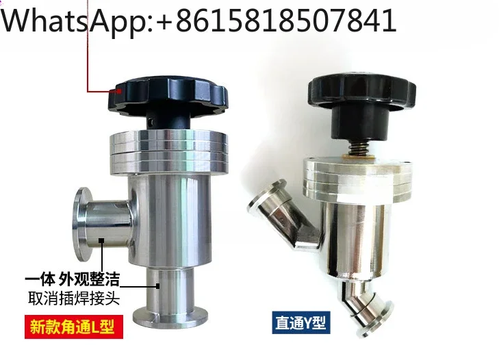 

Ручной высоковакуумный перегородный клапан GDJ-16 GDJ-25 GDJ-40 GDJ-50 KF Вакуумный клапан Угловой клапан