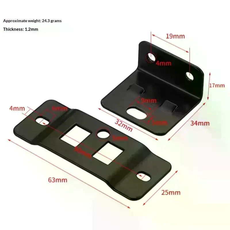 4Pcs Home Renovation DIY Tool Accessories Fixed Fastener 2-In-1 Insert Furniture Laminate L-Shaped 90 Degree Connector