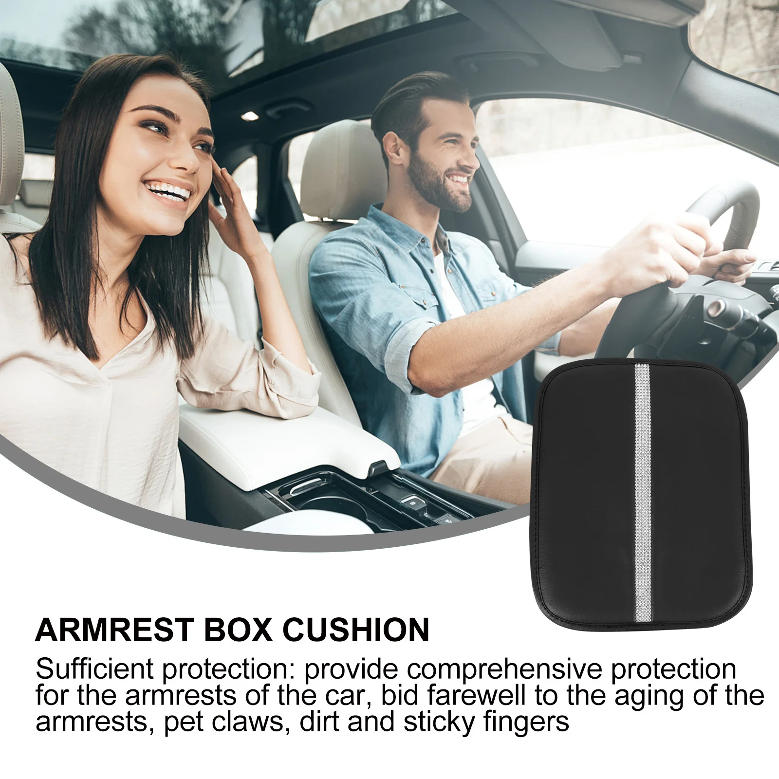 

Armrest Crystal High Car Armrest Protector Console Car Accessories Protector Decoration Accessories