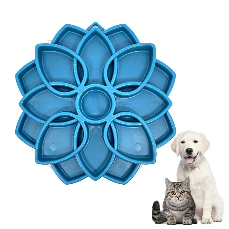 Popular Spot Pet Slow Food Tray Easy To Clean Energy-consuming Hard and Bite-resistant Cat and Dog Licking Tray Feeding Mat