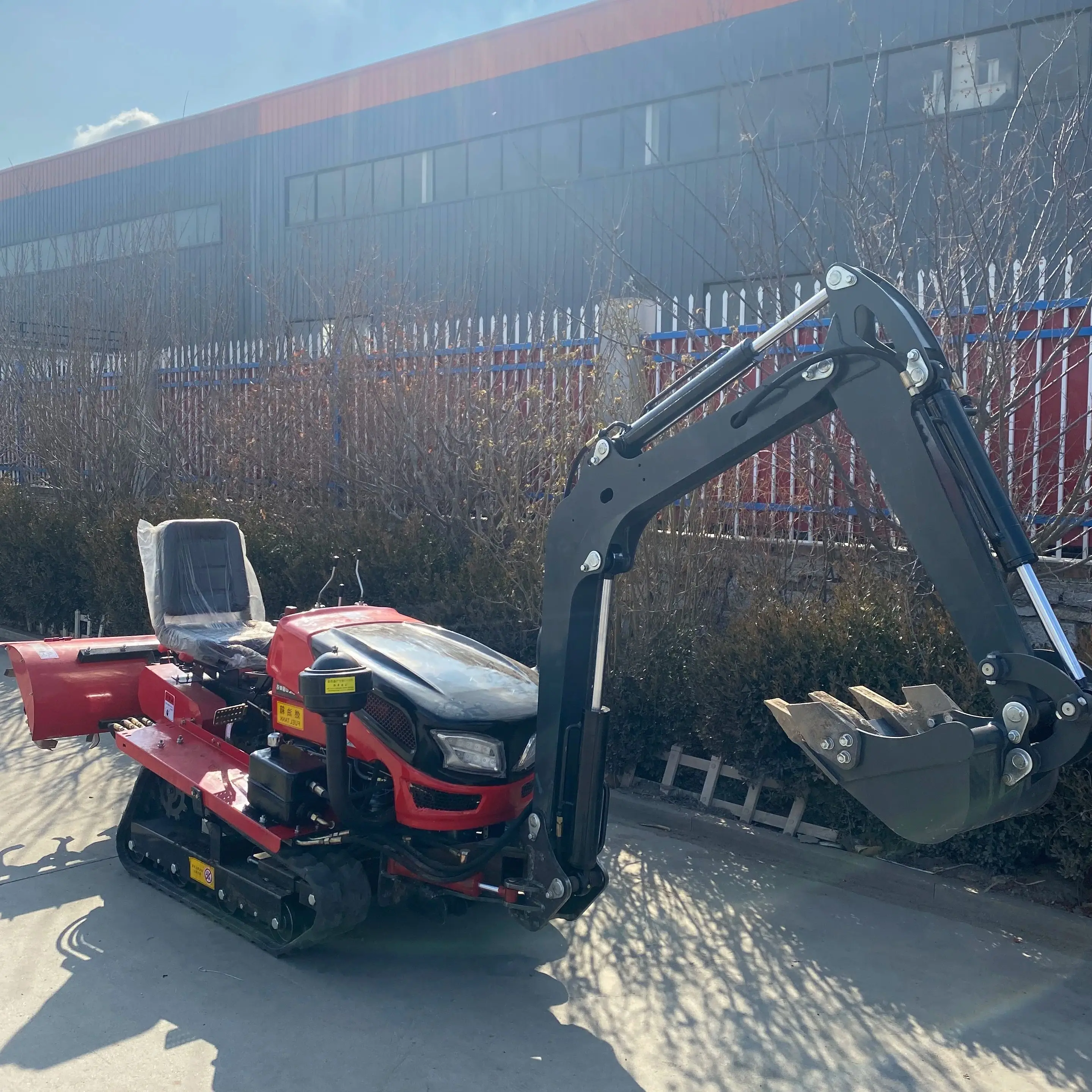 

Customized Mini 50HP diesel Power Tiller Cultivators Reinforced-Frame Agricultural Farming Machine Crawler Tractor