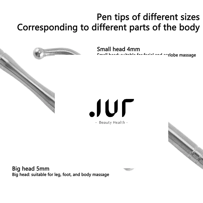 

Ручная акупунктурная ручка с двойной головкой из нержавеющей стали, триггерный точечный массажер, инструмент для глубокого массажа тканей для облегчения боли меридиана тела
