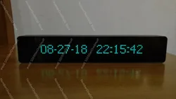 Vfd精密デジタル時計、リモコン付き音楽レベルランプ、統合アルミニウムシェル、大型ドットマトリックススクリーン