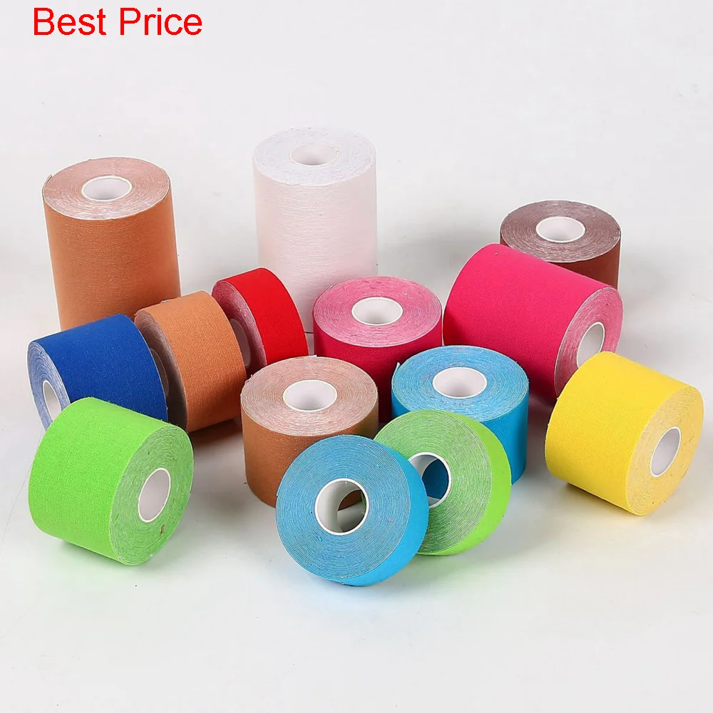 

100Pcs Muscle Patch Sports Bandage Intramuscular Effect Rehabilitation of Ankle Strain Muscle Strength Elastic Bandage Tape