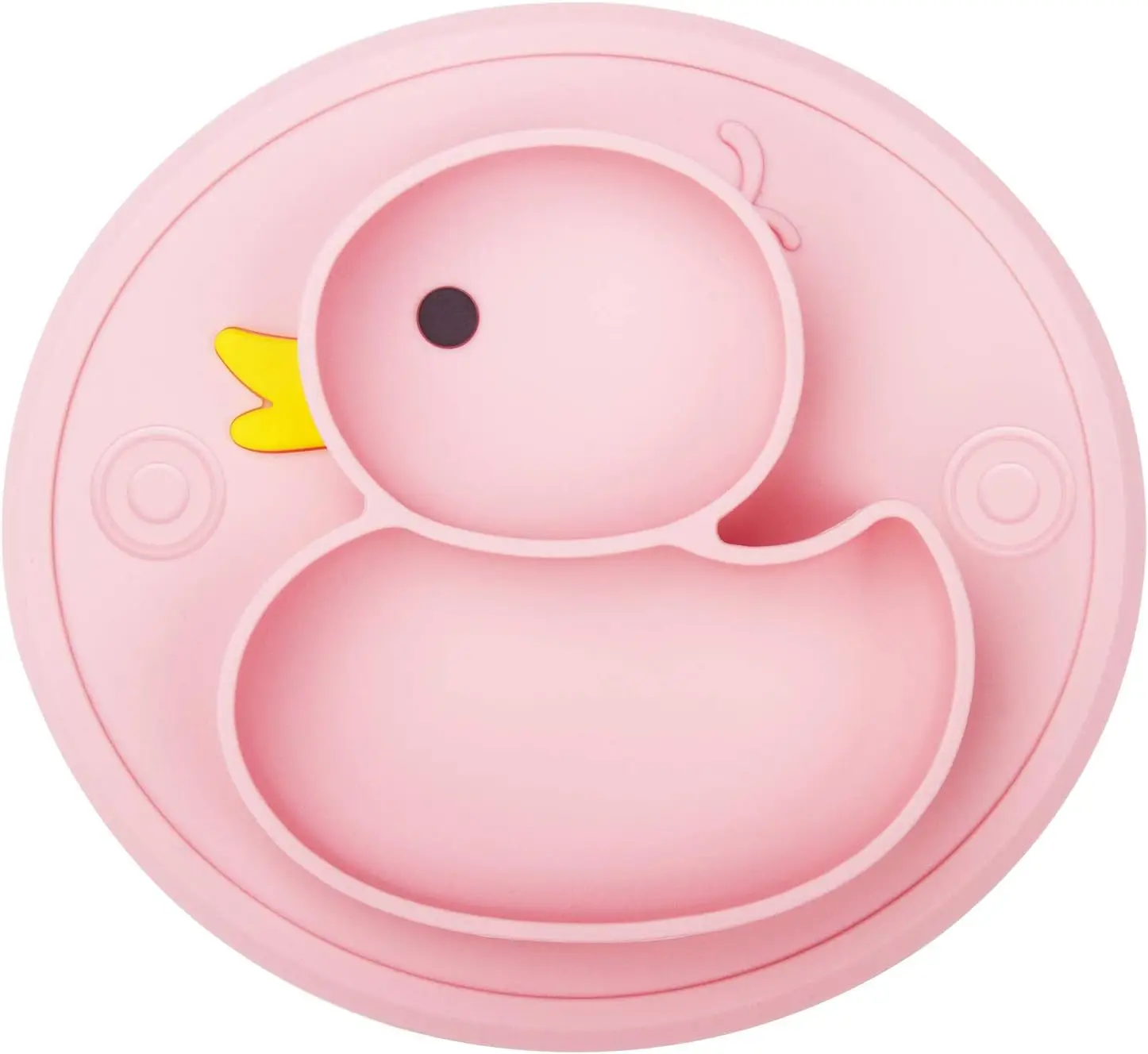 

Silicone Baby Plate Placemat Portable Non Slip Child Feeding Suction Plate for Children Babies and Kids BPA Free