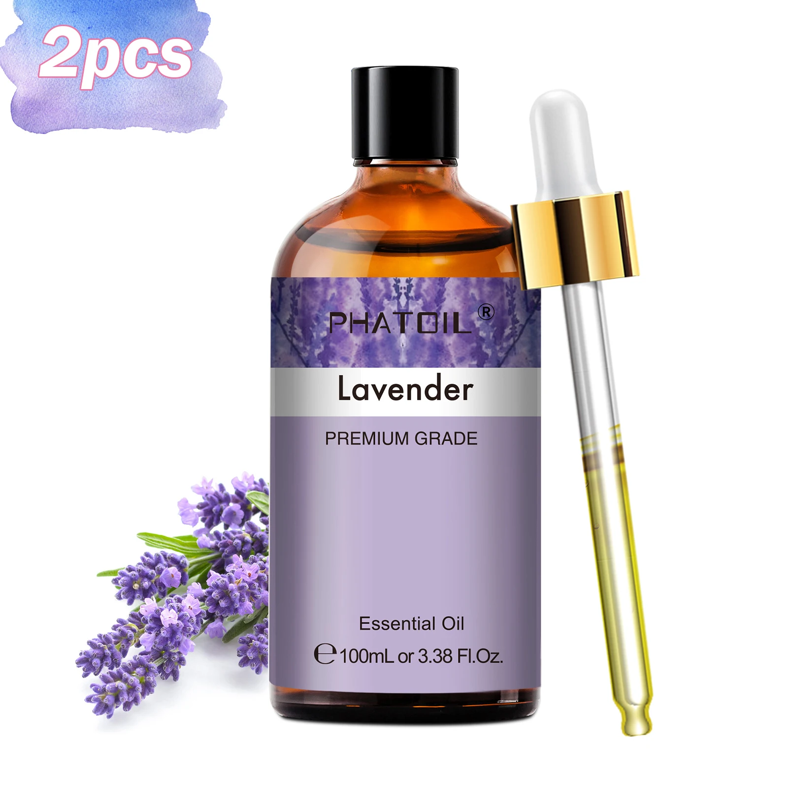 Home Fragrance Eucalyptus - PHATOIL 2PCS 100ml 순수 에센셜 오일