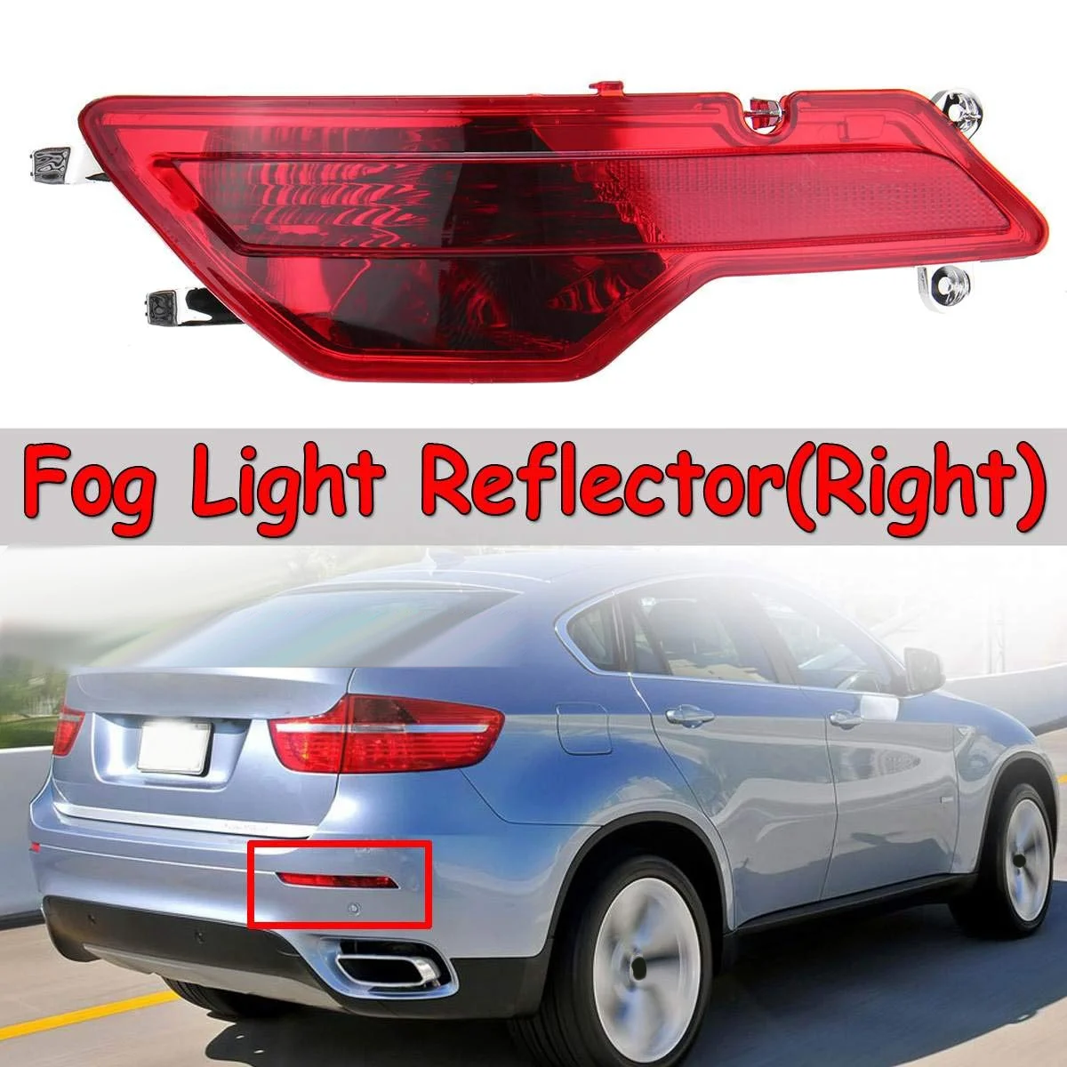 Rear Bumper Fog Light Reflector for BMW X6 E71 E72 2008-2010 63147187219 63147187220 Right