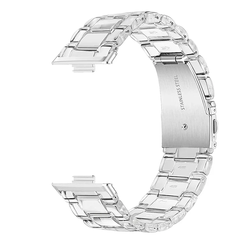 Clear Resin Strap for Huawei Watch Fit 3 Watchband Correas reloj for HUAWEI WATCH Fit 3 Wristband for huawei watch fit3 Bracelet