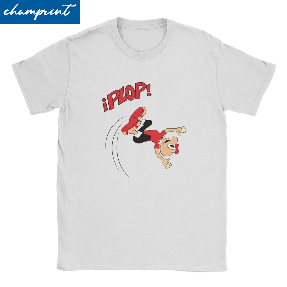 Fun Cartoon Plop Condorito T-Shirts Men Women's Round Collar 100% Cotton T Shirts Anime Short Sleeve Tees Plus Size Tops