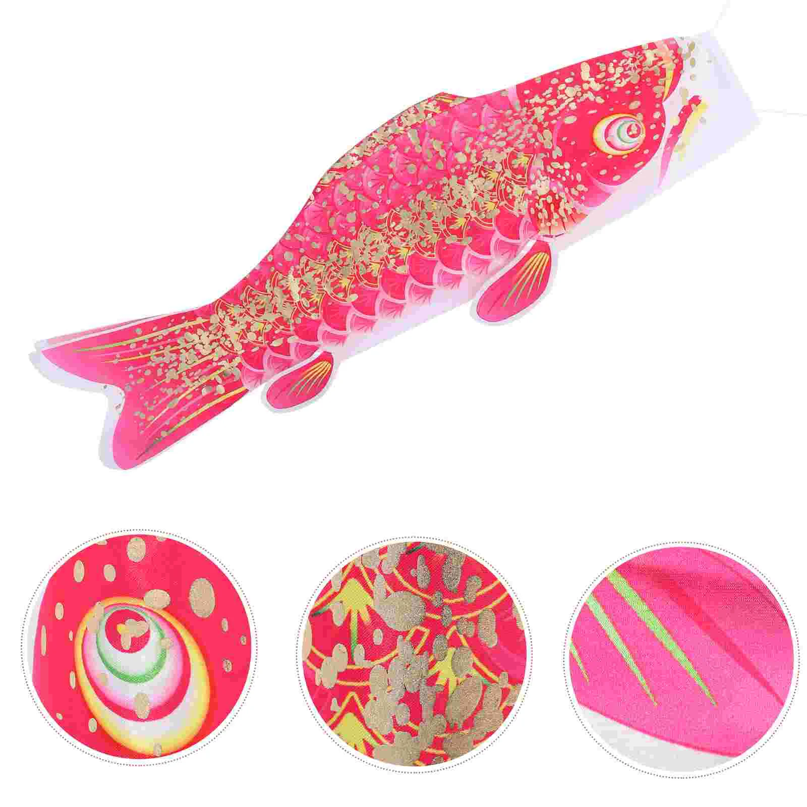 Carp Streamer Satin Material Flag Home Decoration Hanging Wind Socks Decorate Windsock Japanese Fish Windsocks Wall