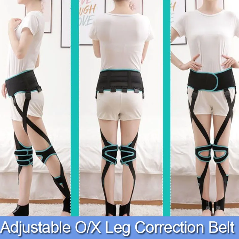 O/X-Type Leg Corrector Strap-Elasticity Leg straightener-Adjustable Bowed Knee Valgum Straightening Posture Corrector