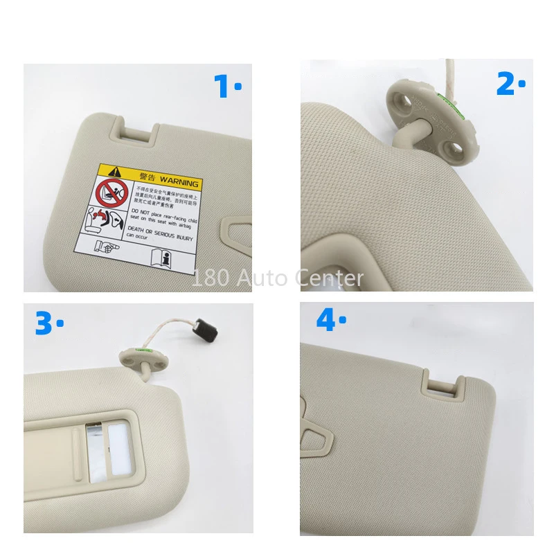 Picture 3: Original GEELY ATLAS NL-3 White Sunvisor