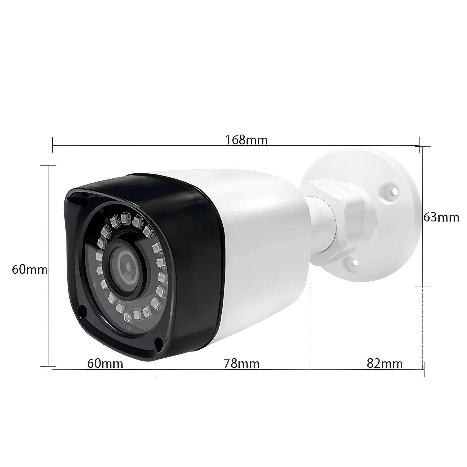 1200TVL HD CCTV Mini Camera - IR CUT Night Vision, IP66 Waterproof, CVBS Analog, Outdoor Security Surveillance, TV Compatible