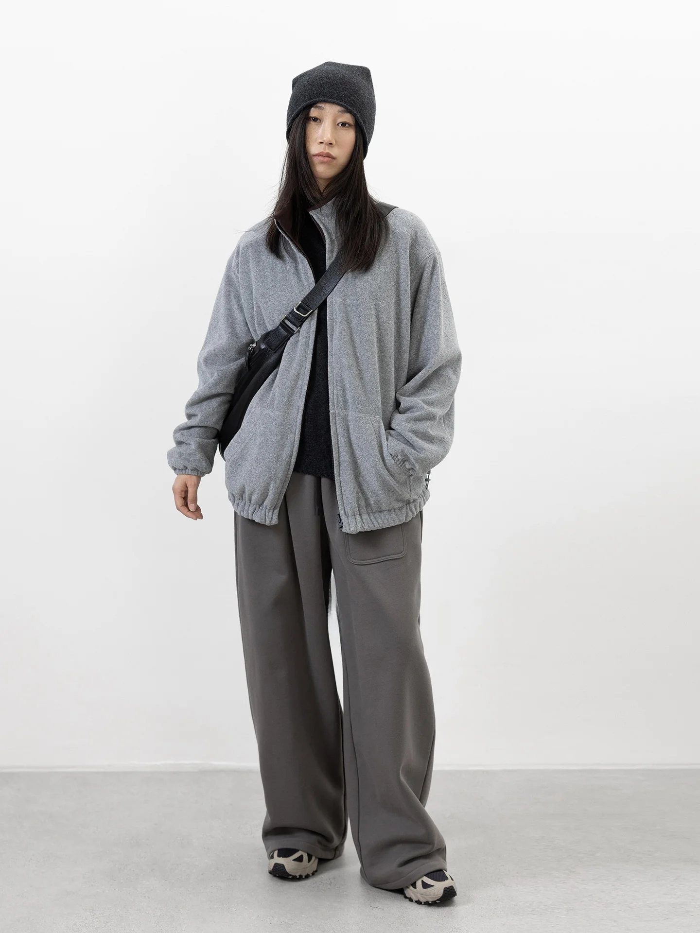 

Двусторонняя накидка-плед из вельвета и хлопка на молнии с воротником-стойкой, женская повседневная свободная длинная кофта