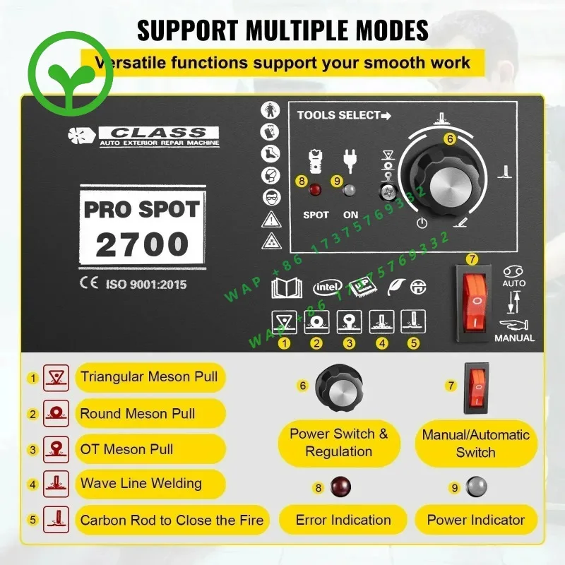 【Premium】  220V Spot Welder Stud Welder Dent Repair Kit, Spot Welding  hine with Slide Hammer Dent Puller for Auto Body Dent Rep