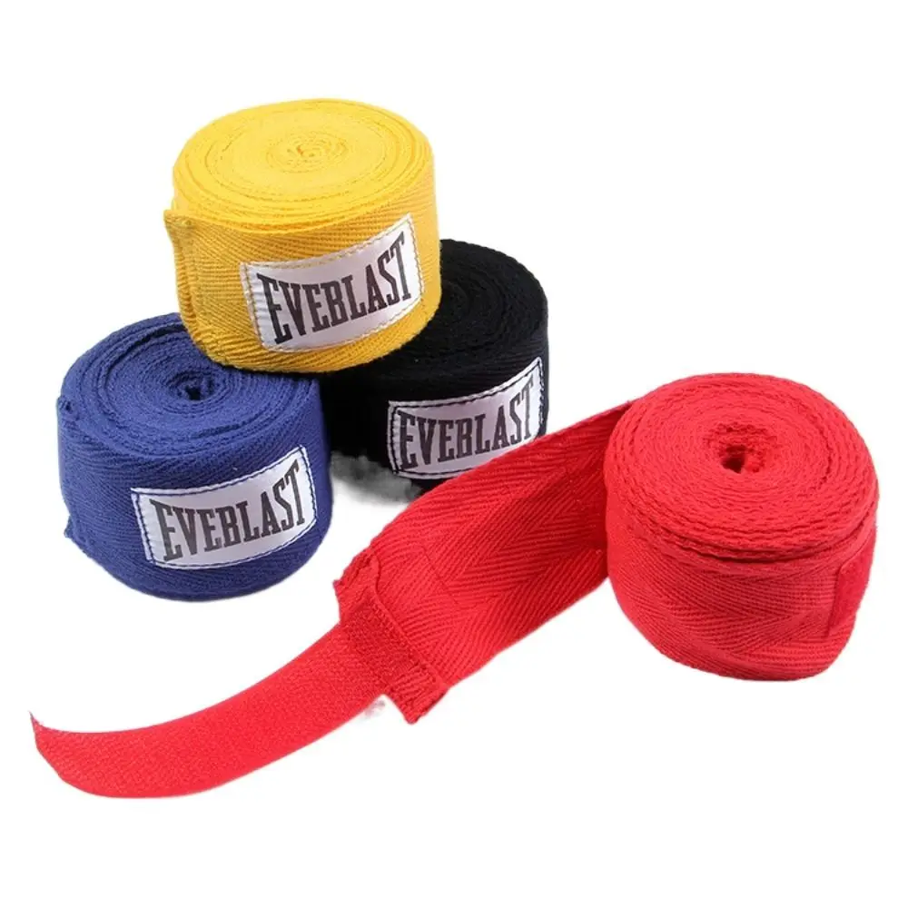 Correas elásticas de boxeo, cintas protectoras de manos de algodón, envolturas para Karate, 2,5 M, 2 rollos, 2 piezas por rollo