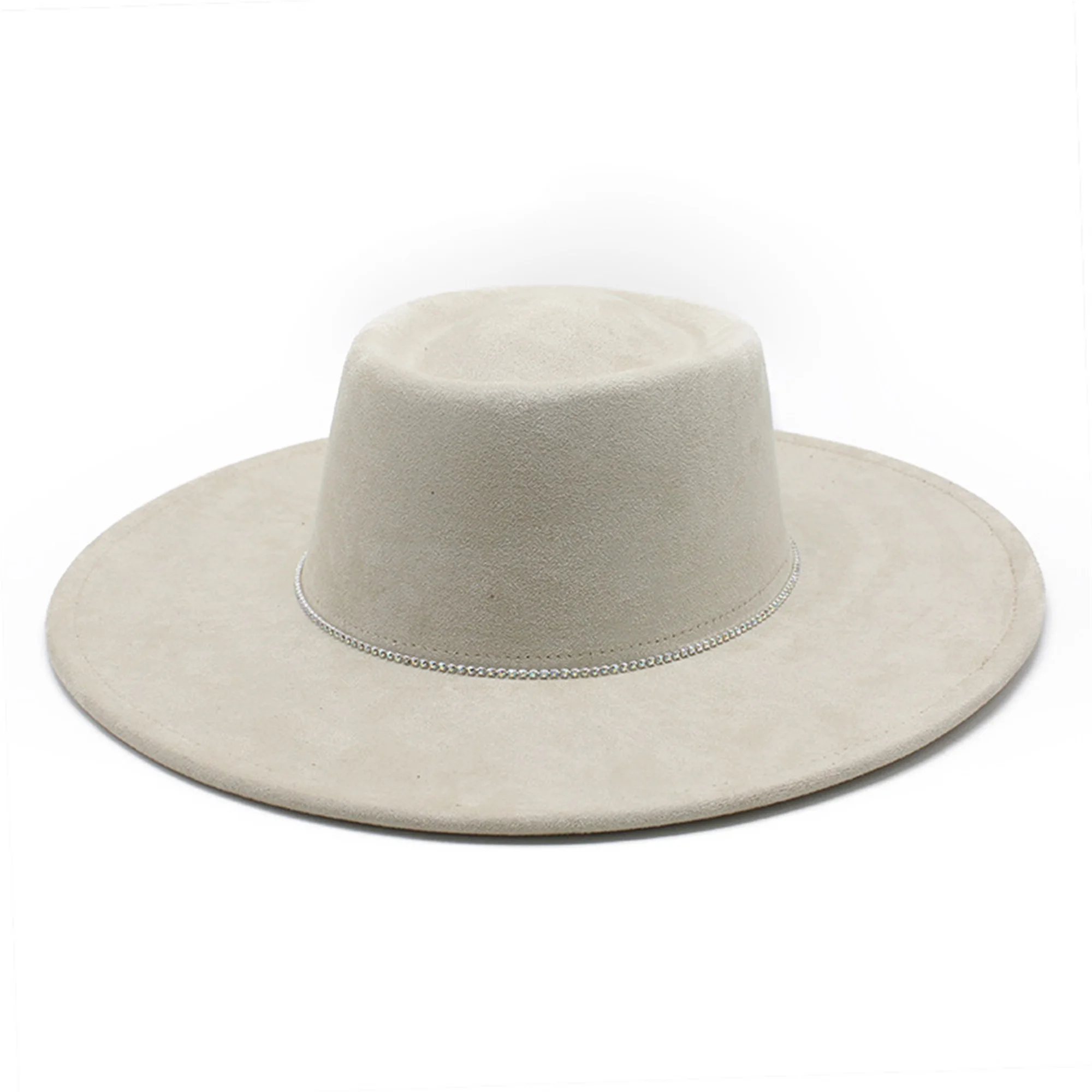 

Женские и мужские панамские шляпы: модные широкополые фетровые шляпы с жемчужной цепочкой для путешествий и активного отдыха