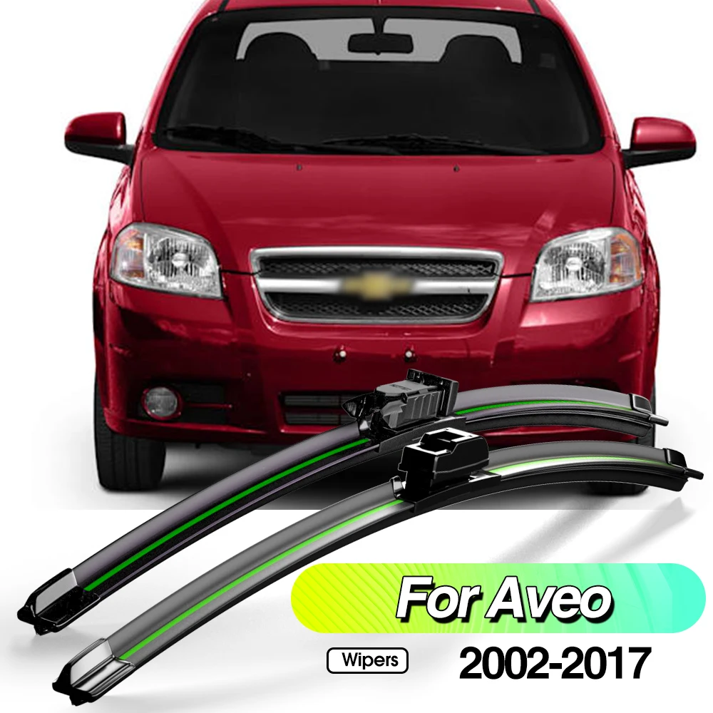 

For Chevrolet Aveo T200 T250 T300 2002-2017 2pcs Front Windshield Wiper Blades Windscreen Window Accessories 2010 2011 2012 2013