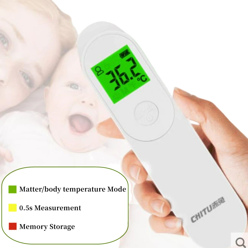 ChiTu Thermometer Infrared Digital Body Measurement Object Forehead Ear Non Contact Adult Fever IR Children Termometro