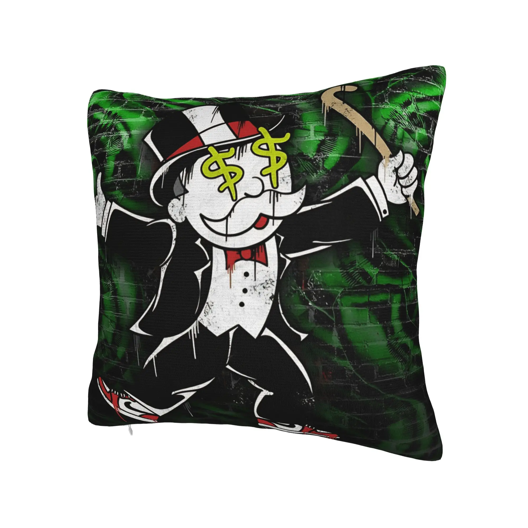 Pillow Cover Alec Monopoly B Lucky Dragon  Funny Pillow Case For Wedding Party Home Decor Pillowcases