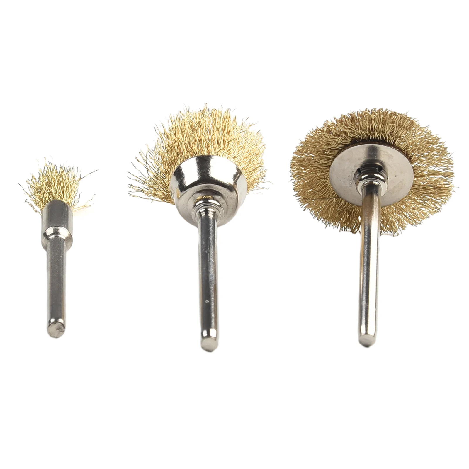 Tool Copper Wire Brushes Wheel Cup Set Rust Paint Remover Bits 3pcs Modern Hot Sale Accessories Sale Brand New Fashionable