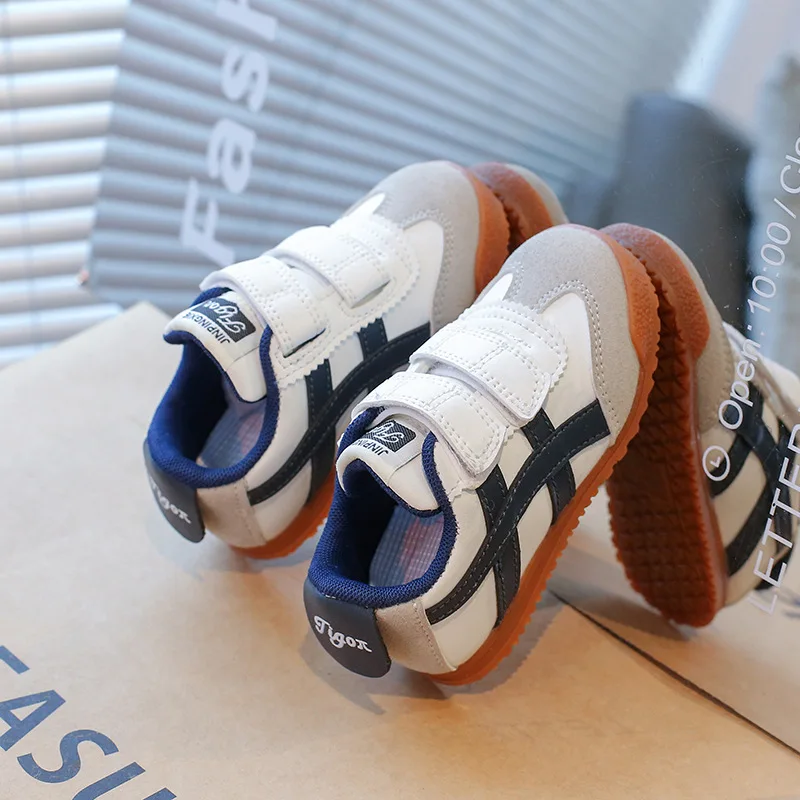 أحذية الأطفال الفيلكرو فورست غامب 2025 الربيع والخريف جديد الأولاد موضة احذية الجري غير رسمية طفل أحذية رياضية لينة سوليد #4