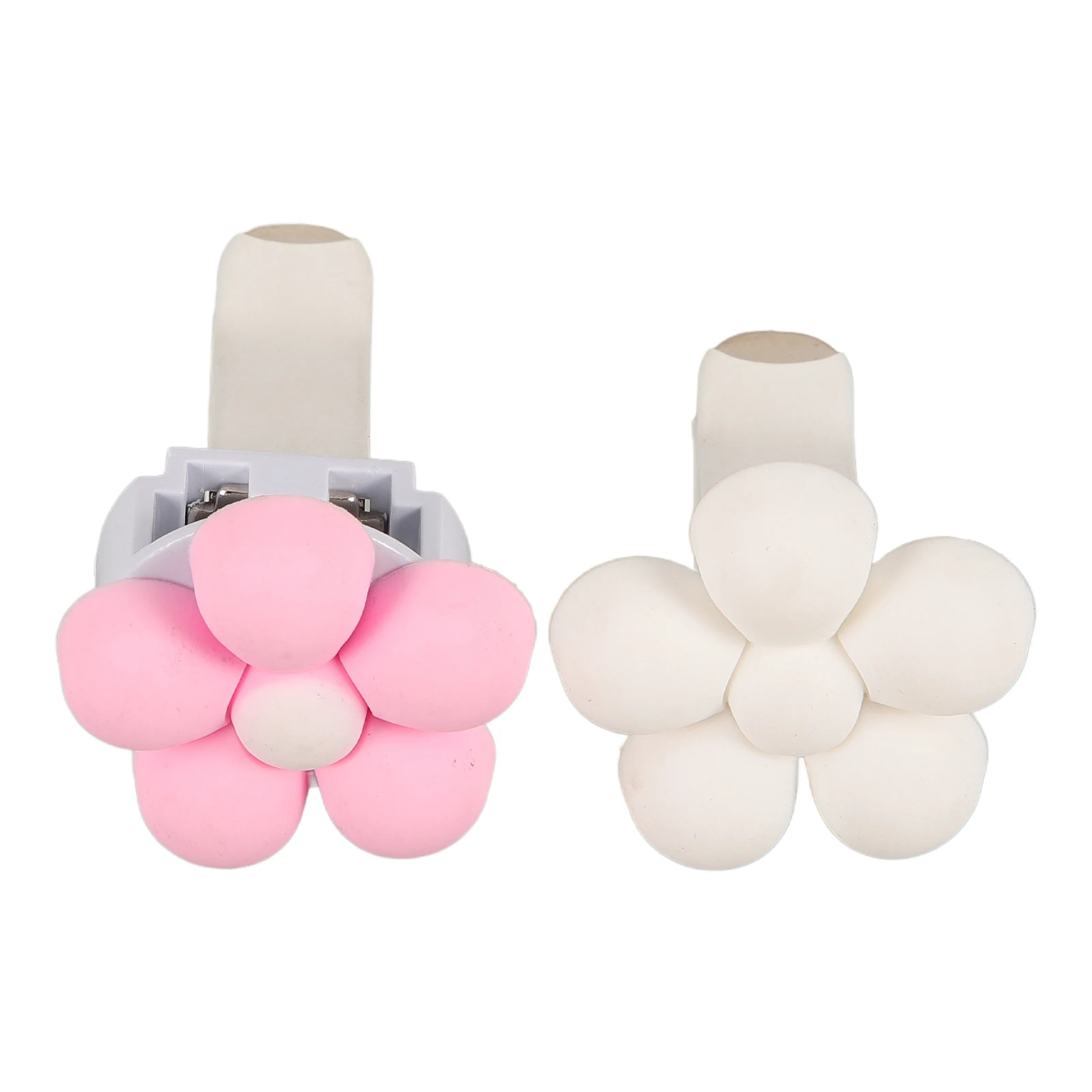 

2pcs Air Freshener Vent Flower Shaped Outlet Clips Cute Aroma Clips For Car Vent Diffuser Clip Compact Lightweight Fragrance