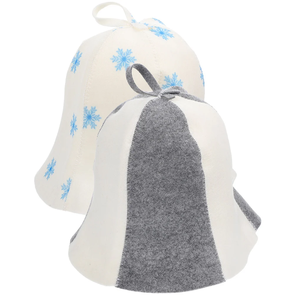 

2pcs Lightweight Hair Comfortable Room Reusable For Spa Room Stylish Sauna Hat Reusable Shower Hat Sauna Supplies
