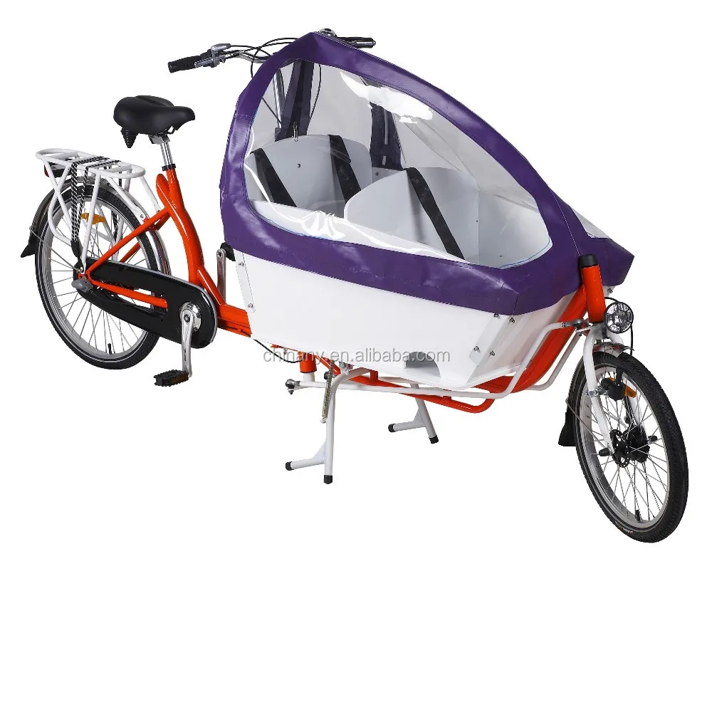 

two wheel family cargo bike shimano 3sp Dutch adult electric bicycle