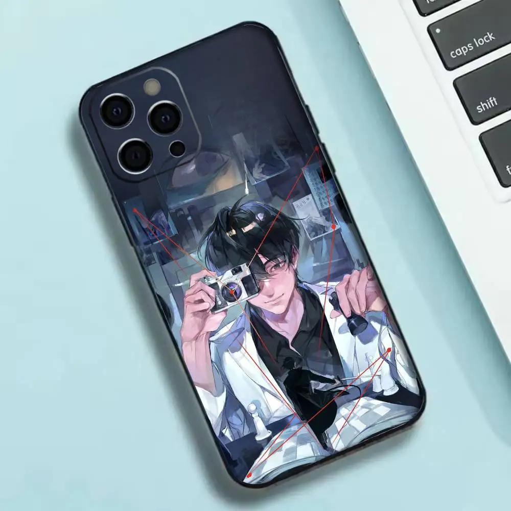 Чехол для телефона O-Omniscient Reader V-Viewpoint для iPhone17,16,15,14,13,12,11 Plus, мягкий черный чехол Pro Max