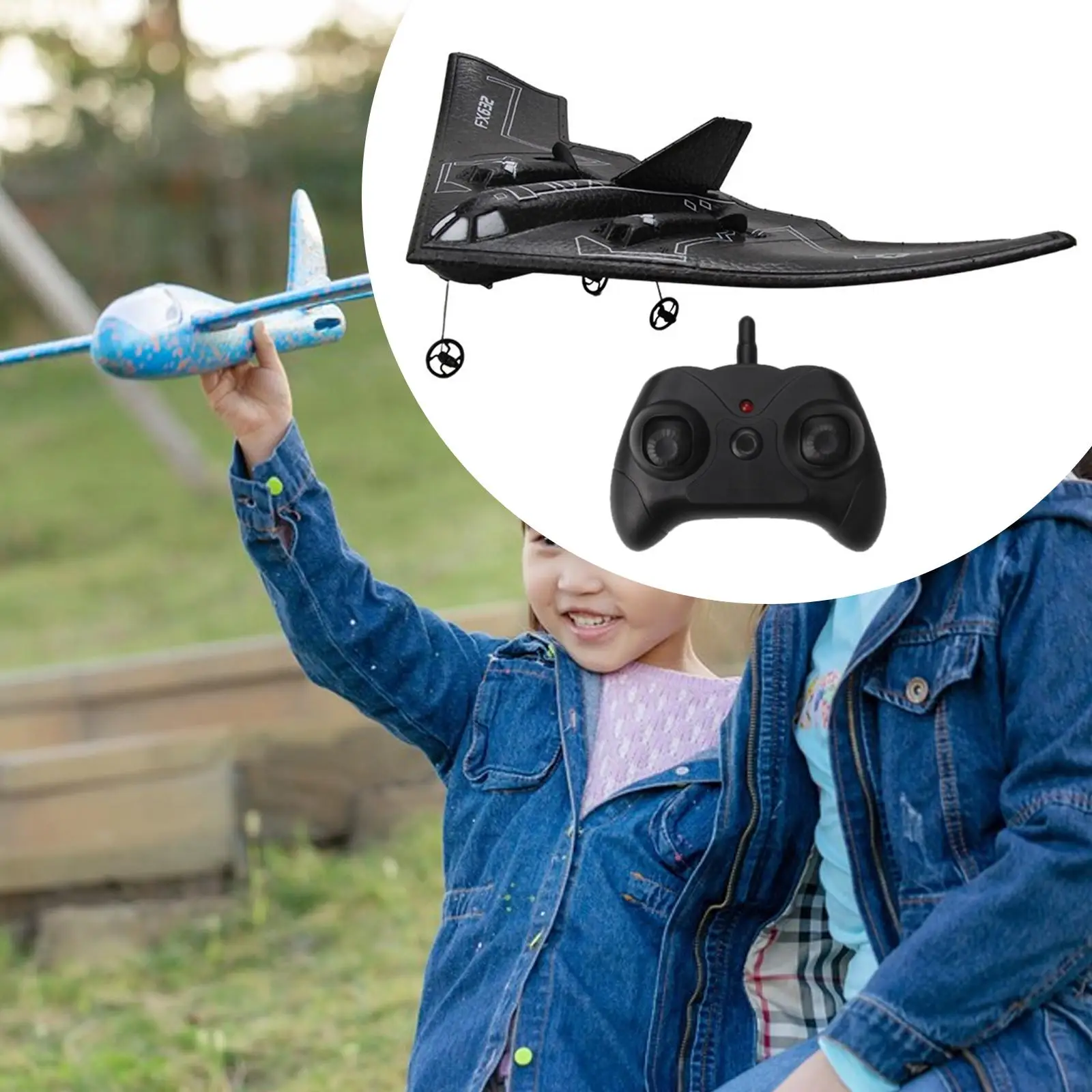 Remote Control Airplane Lightweight RC Glider Collision Resistant Boys Gift Foam view 6