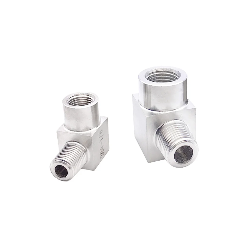 

1/8" 1/4" 3/8" 1/2" 3/4" BSPP Female To BSPT Male Elbow Angle 90 Degree Coupler 304 Stainless Fitting Water Gas Propane