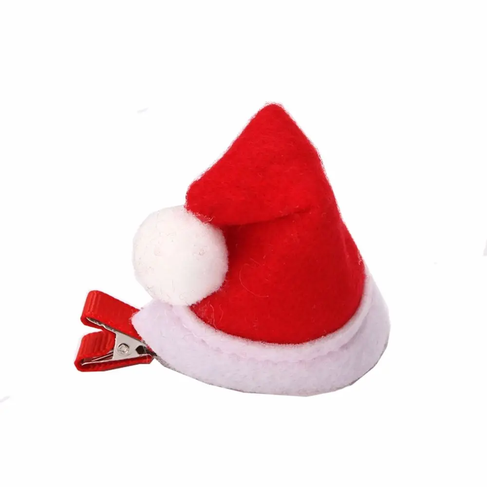 Sweet Santa Claus Elk Ears Snowflake Bow Korean Style Headwear Christmas Hat Hairpin  Hair Accessories Christmas Hair Clip