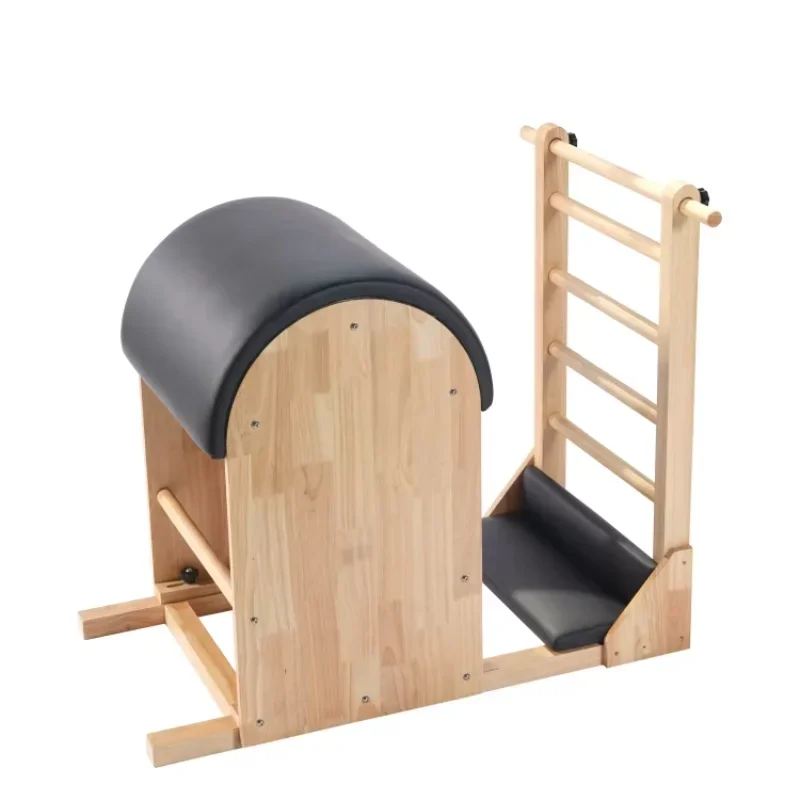 Deren Pilates EquipmentHot Sale Professional Good Quality Gym Home Wood Material Yoga Training Exercise Pilates Ladder Barrel