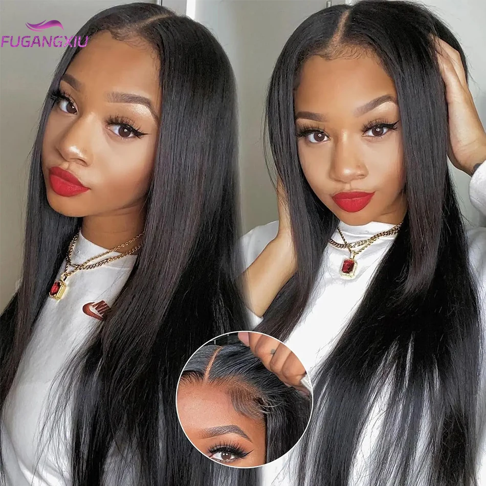 

Cheap Straight Wig 100 % Human Hair Clearance Sale Natural Color Human Hair Pre Plucked Straight Lace Brazilian Human Hair Wigs