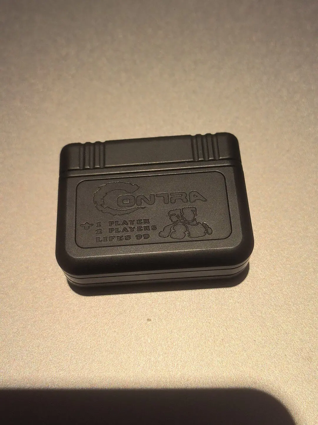 Used EDC Acedc Game Cassette Push Card, Contra Push Card, Zirconium Alloy Material