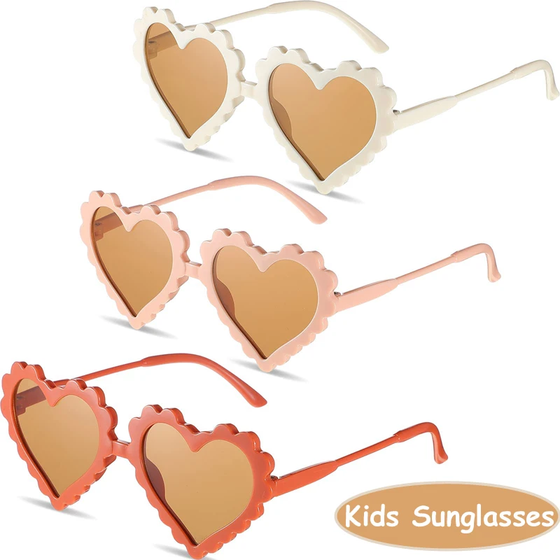 

Heart Shaped Sunglasses For Children Boys Girls UV400 Outdoor Eye Protection Sunglassese Beach Cute Cartoon Eyewear for Kids