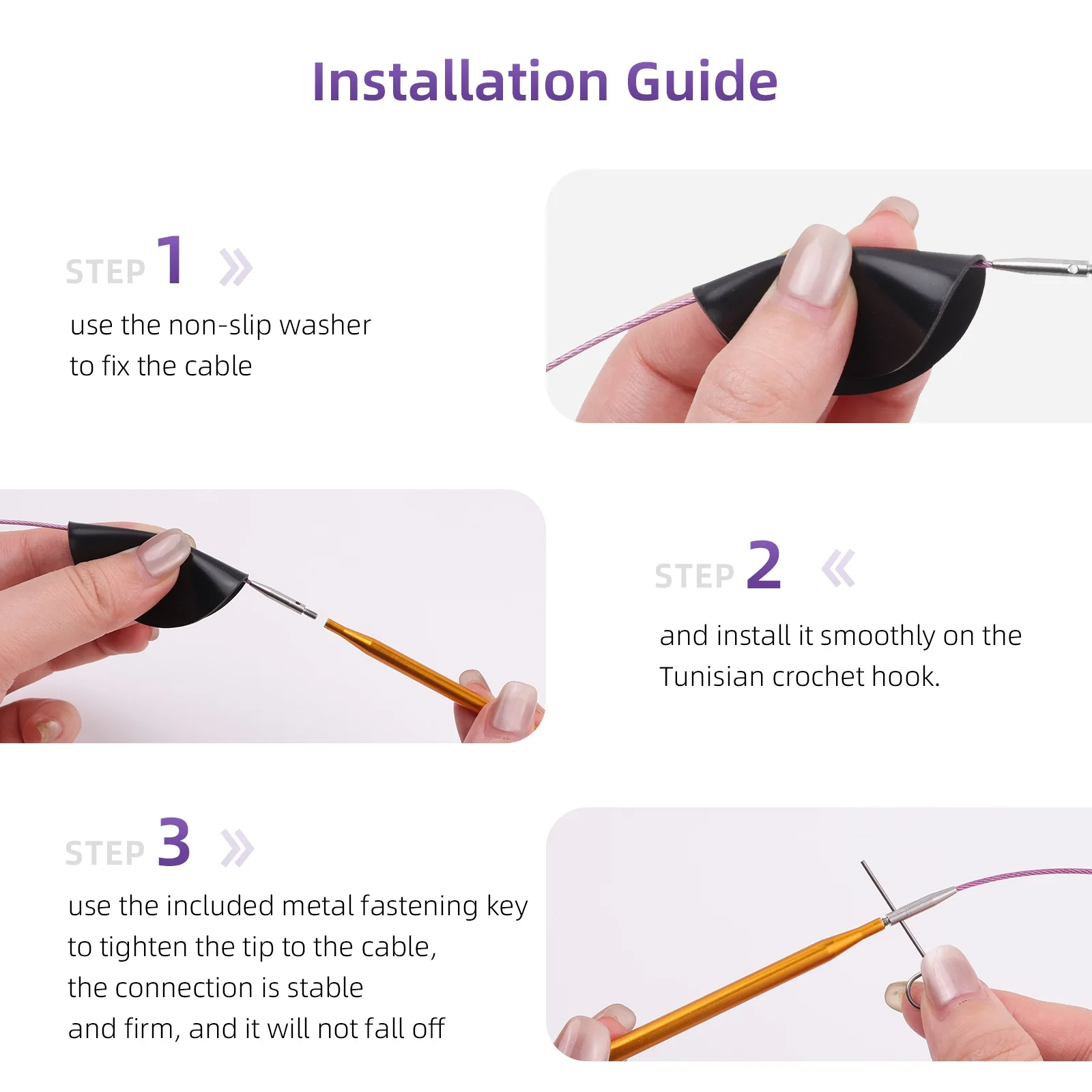 Рисунок 6 - Тунисский набор крючков для вязания