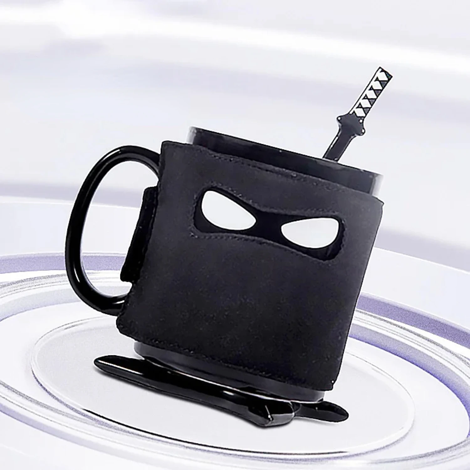 Ceramic Mug Creative Funny Coffe Cup with Lid Spoon Set Porcelain Kitchen Utensils Drinkware Mug Kawaii Water Cup