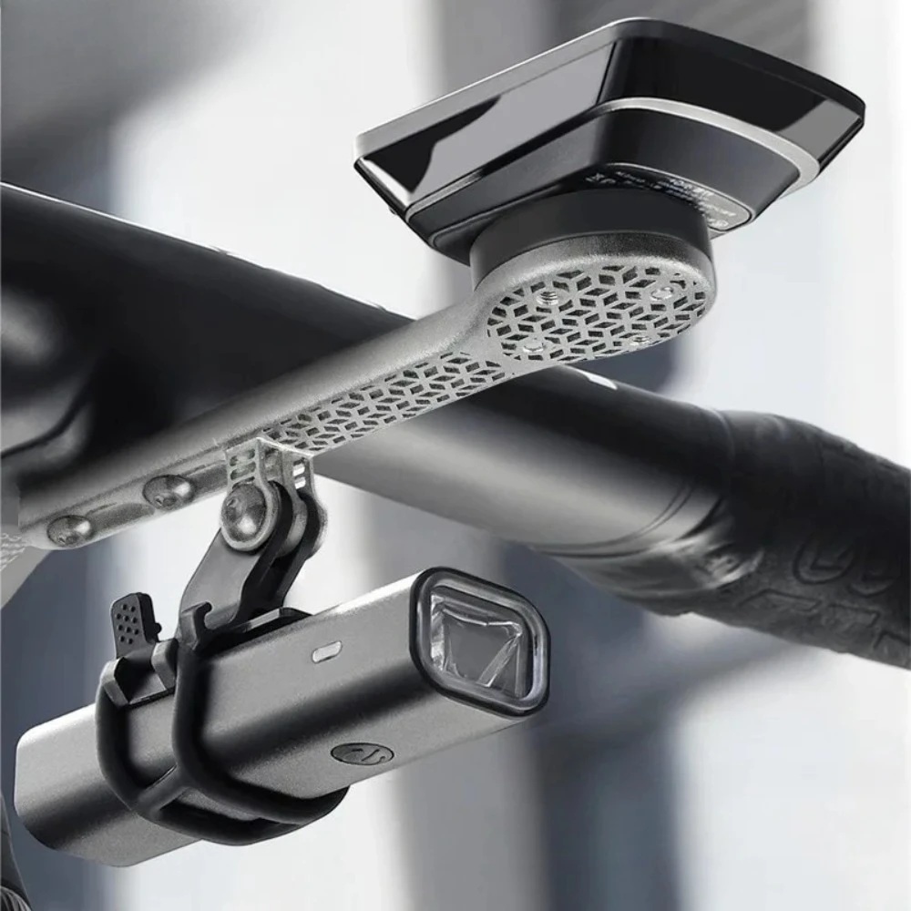 

Road bicycle3D printing titanium alloy code watch bracket ultra-light and high-strength integrated handle lamp code watch holder