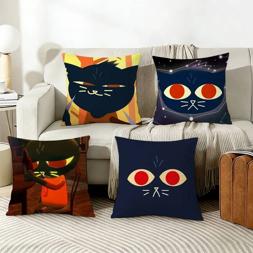 

N-Night In The W-Woods Various Sizes Square Pillow Case For Car Home Bedchamber Decor