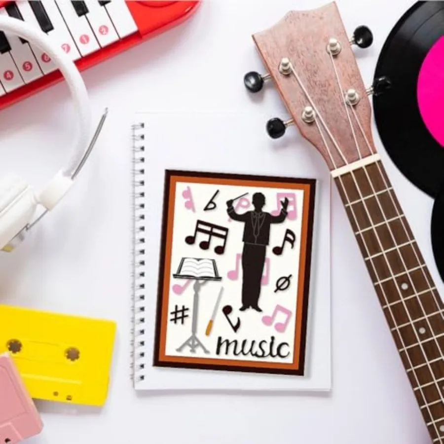 Die Cuts, Carbon Steel Die Cuts Cutting Dies Musical Note Stencils Scrapbooking Embossing Sheet Music Template Dies for Card Ma