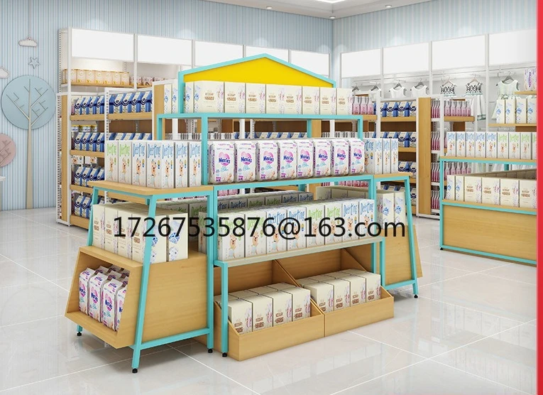 

Стеллаж для супермаркета Nakajima: демонстрационный стеллаж для товаров для мам и детей, аптек, водных станций, канцелярских товаров, игрушек