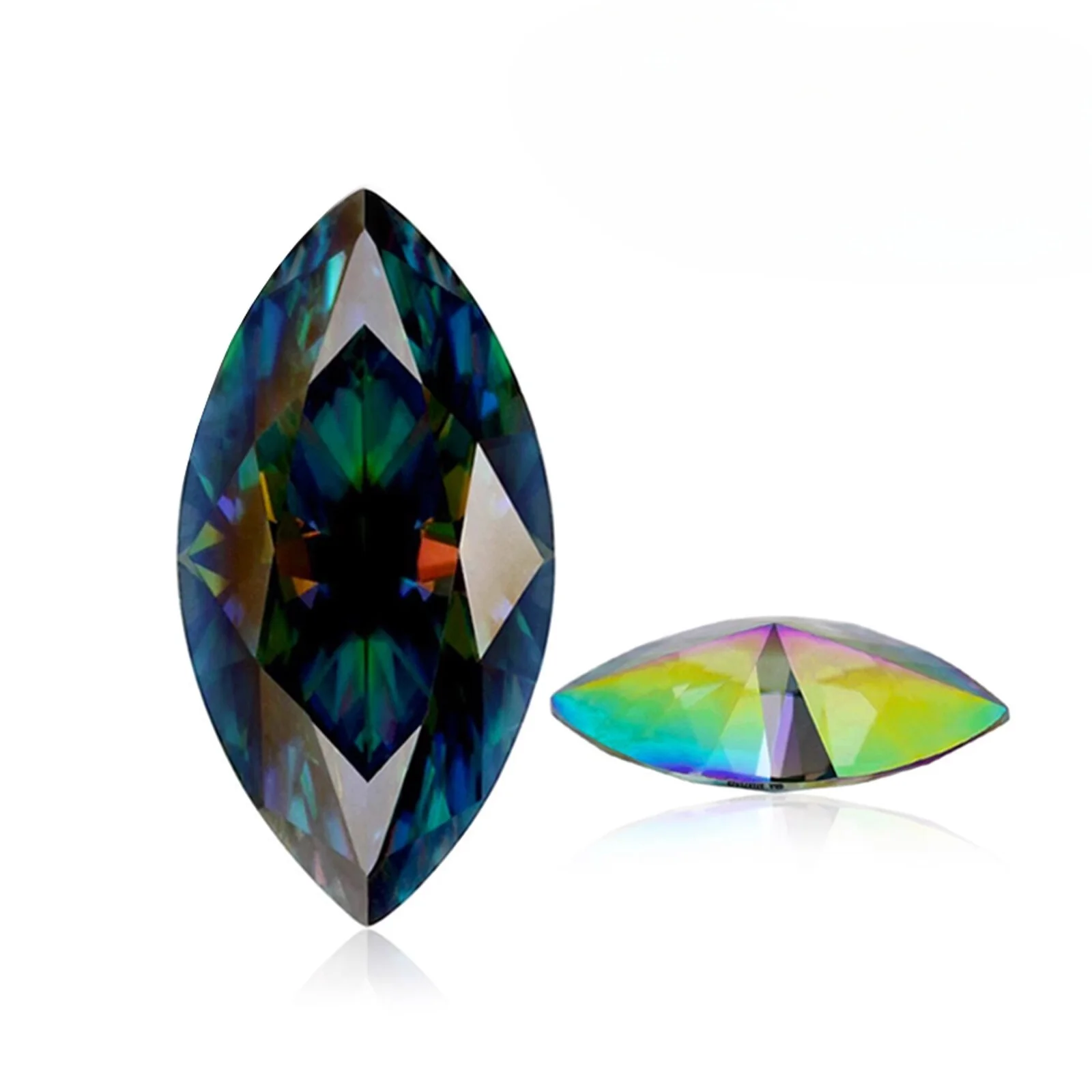 

Marqiuse shape Lab Moissanite Purple/pink/Blue green Loose Sparking Gemstone pass test With GRA Certificate for Jewelry ring