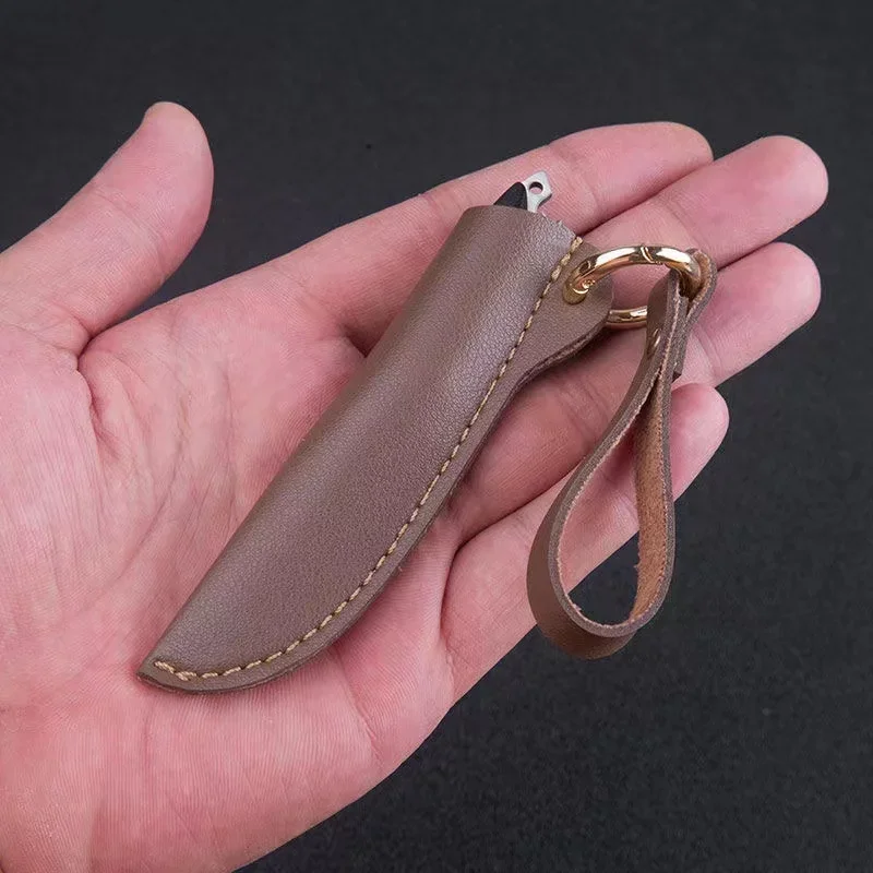 EDC Portable Mini Pocket Knife，Sharp of the Courier Knife with Scabbard，Keychain Decoration，Used to Open a Box