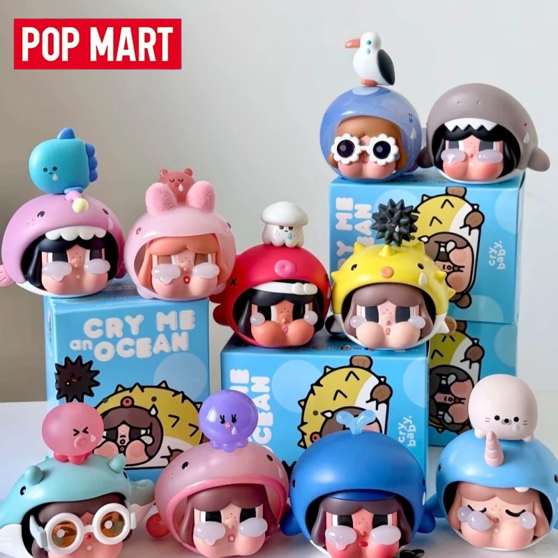 

In Stock Original Pop Mart Crybaby Cry Me On Ocean Series Blind Box Kawaii Crybaby Action Figure Surprise Box Birthday Gift