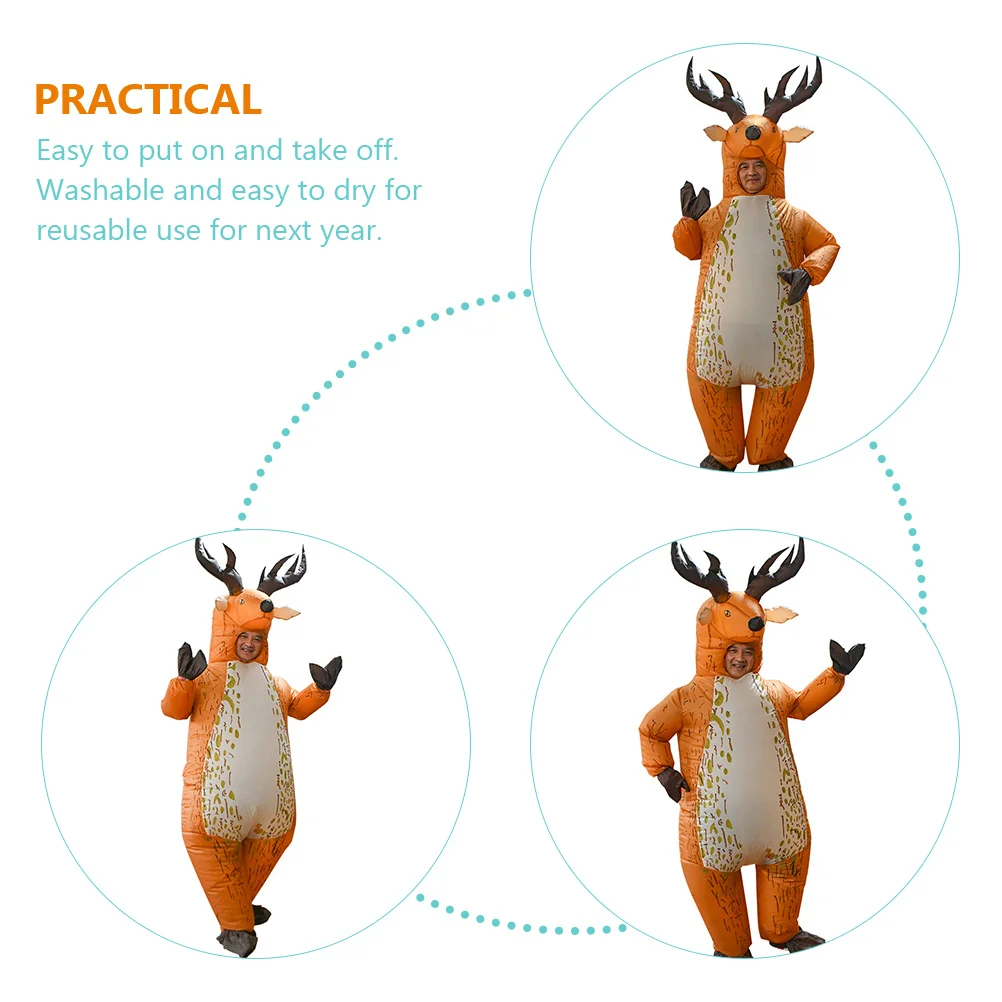 Elk Inflatable Suit Costume Costumes for Adults Inflatables Custome Halloween Fox