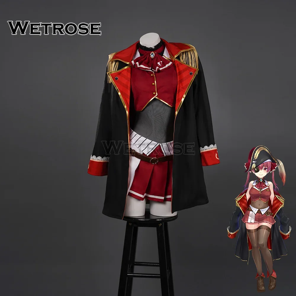 【Wetrose】Pre order Houshou Marine Cosplay Costume Hololive Holo Vtuber Halloween