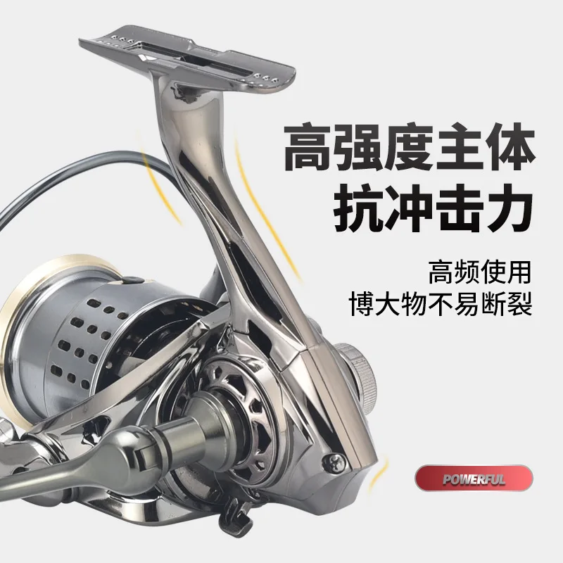 

Fishing Reel GOLF1000-3000 Series 13+1BB 5.2:1 Gear Ratio Spinning Reel Metal Rocker Arm Spining Fishing Reels